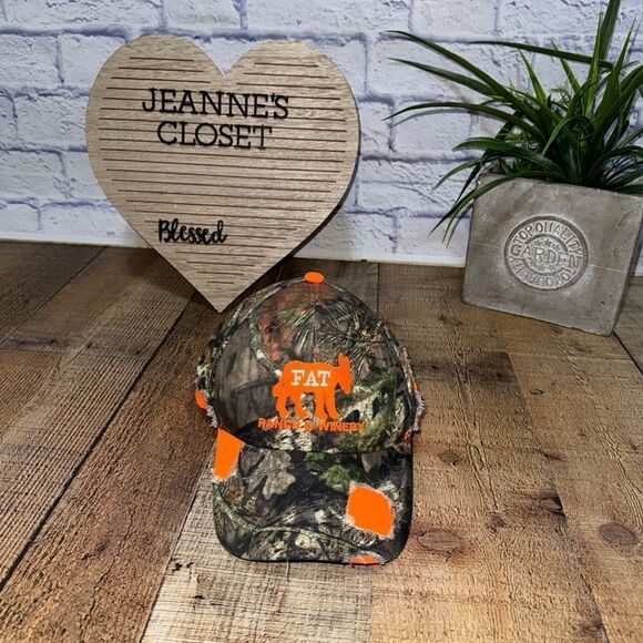 Fat A** Ranch Winery Hat Cap Camouflage Mossy Oak Camo Fredericksburg Texas - Picture 2 of 8